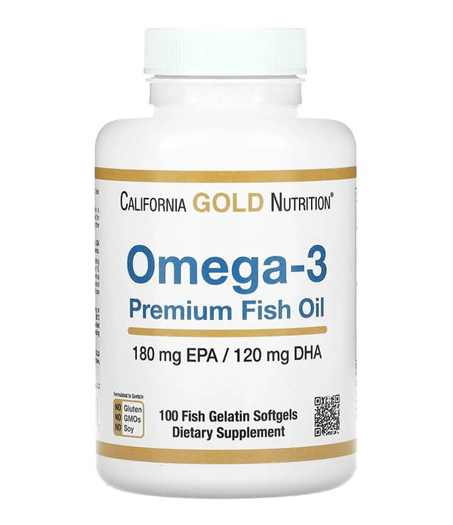 CALIFORNIA GOLD NUTRITION | OMEGA 3 PREMIUM FISH OIL 180 MG EPA / 120 MG DHA FISH GELATIN SOFTGELS